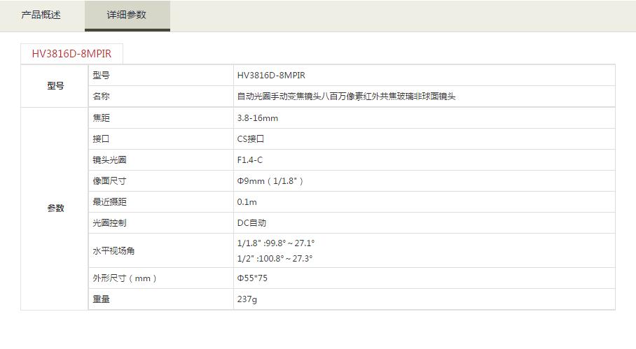 红外共焦玻璃非球面镜头参数.jpg